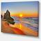 Designart - Beautiful Sunrise by Beach in Tathra - Seashore Canvas Art Print
